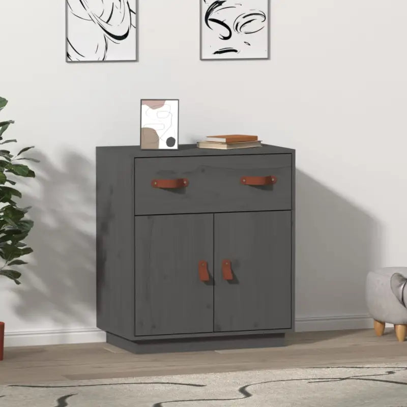 Dressoir in massief grenenhout voor je woonkamer of eethoek - Grijs / 1 - Dressoirs & buffetkasten