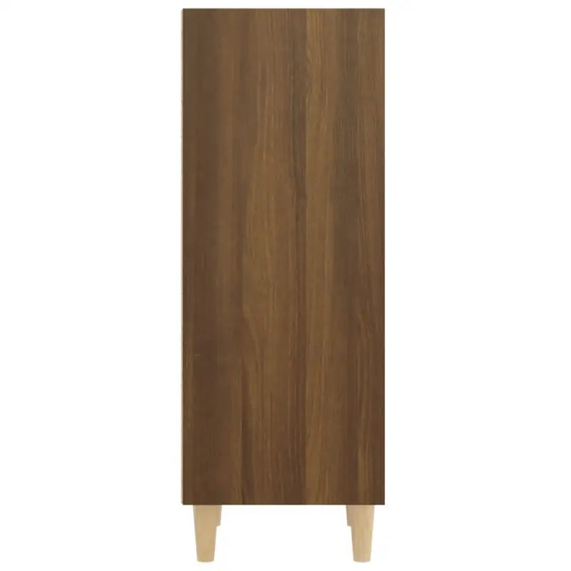 Dressoir met bewerkt hout en houten poten voor een stijlvolle look - bruin eikenkleur / 1 - Dressoirs & buffetkasten