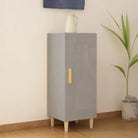Dressoir met bewerkt hout en houten poten voor je kamer - Betongrijs / 1 - Dressoirs & buffetkasten