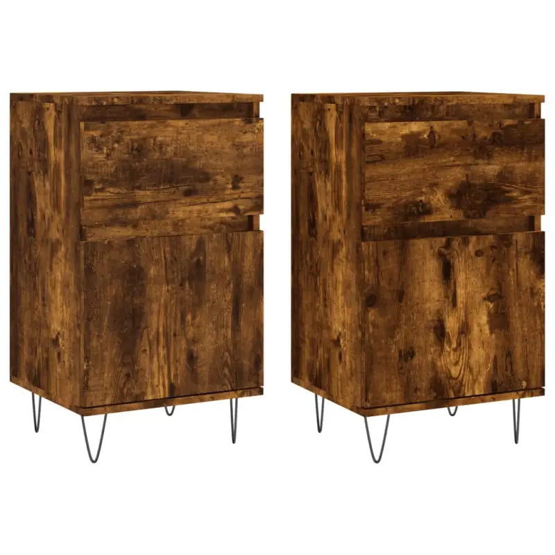 Dressoir met bewerkt hout en ijzeren poten voor een tijdloze uitstraling - Dressoirs & buffetkasten