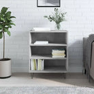 Dressoir met bewerkt hout en ijzeren poten voor een tijdloze uitstraling - Betongrijs / 1 - Dressoirs & buffetkasten