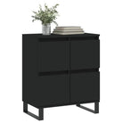 Dressoir met bewerkt hout en ijzeren poten voor een tijdloze uitstraling - Dressoirs & buffetkasten