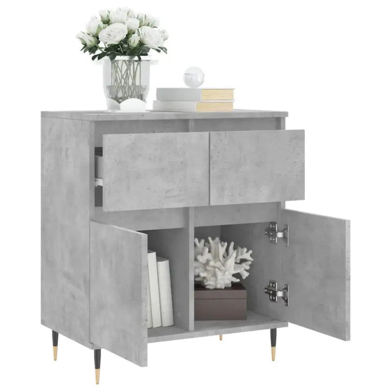 Dressoir met bewerkt hout en ijzeren poten voor een tijdloze uitstraling - Dressoirs & buffetkasten