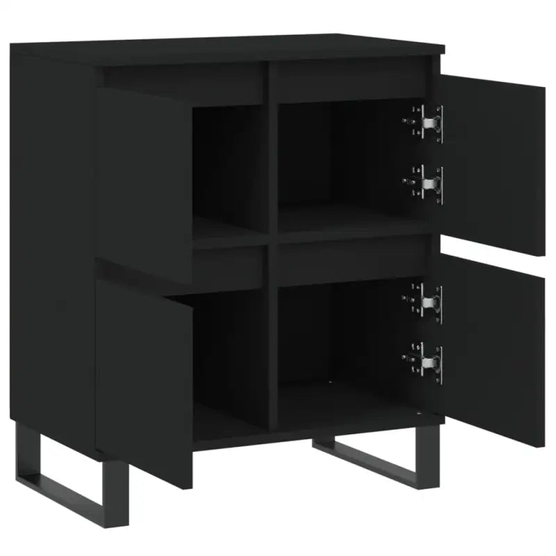 Dressoir met bewerkt hout en ijzeren poten voor een tijdloze uitstraling - Dressoirs & buffetkasten