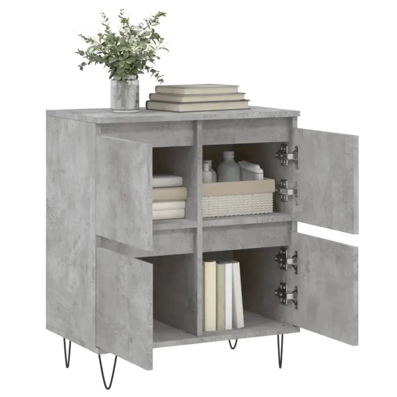 Dressoir met bewerkt hout en ijzeren poten voor een tijdloze uitstraling - Dressoirs & buffetkasten