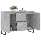 Dressoir met bewerkt hout en ijzeren poten voor een tijdloze look - Dressoirs & buffetkasten