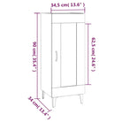 Dressoir met bewerkt hout en metalen poten voor een stevige uitstraling - Dressoirs & buffetkasten