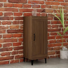 Dressoir met bewerkt hout en metalen poten voor een stevige uitstraling - bruin eikenkleur / 1 - Dressoirs &