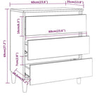 Dressoir met bewerkt hout gemakkelijk schoon en modern ontwerp - Dressoirs & buffetkasten