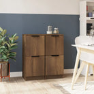 Dressoir met bewerkt hout voor een minimalistische uitstraling - bruin eikenkleur / 2 - Dressoirs & buffetkasten