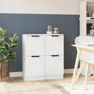 Dressoir met bewerkt hout voor een minimalistische uitstraling - Wit / 2 - Dressoirs & buffetkasten