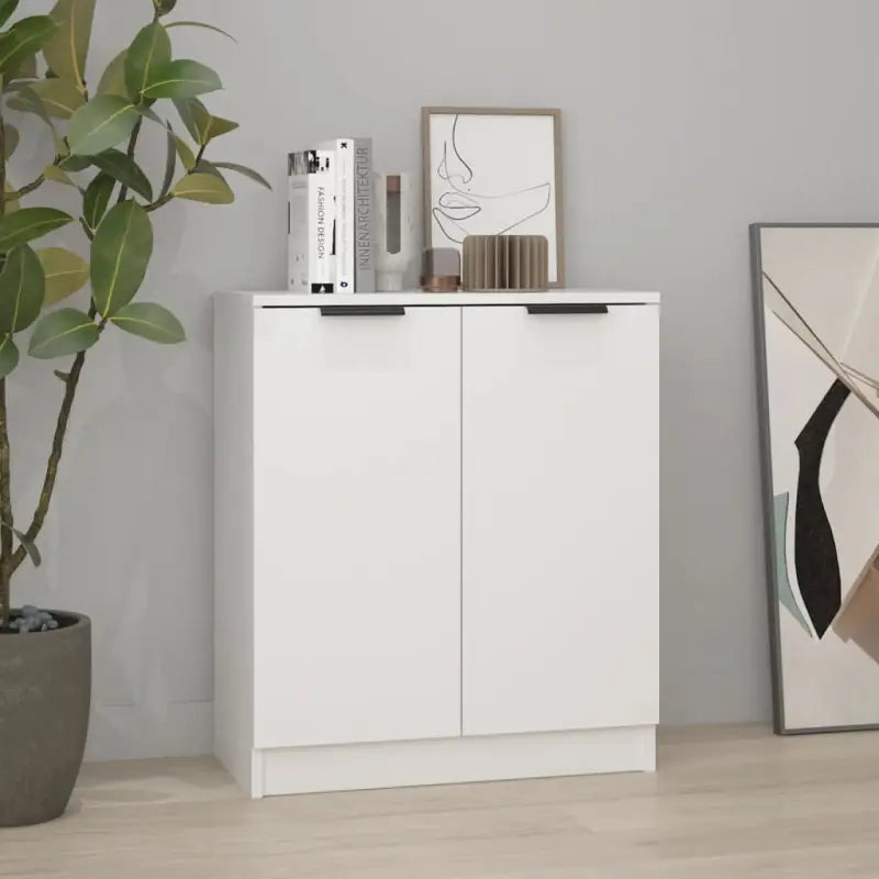 Dressoir met bewerkt hout voor moderne en praktische interieurstijl - Wit / 1 - Dressoirs & buffetkasten