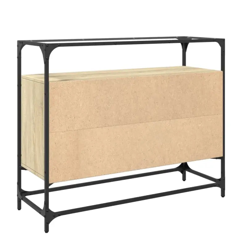 Dressoir met glazen blad en tijdloze uitstraling van duurzaam bewerkt hout - Dressoirs & buffetkasten
