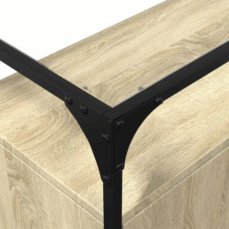 Dressoir met glazen blad en tijdloze uitstraling van duurzaam bewerkt hout - Dressoirs & buffetkasten