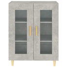 Dressoir met glazen deuren en stevig bewerkt hout voor minimale charme - Dressoirs & buffetkasten