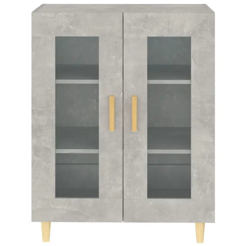 Dressoir met glazen deuren en stevig bewerkt hout voor minimale charme - Dressoirs & buffetkasten