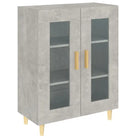 Dressoir met glazen deuren en stevig bewerkt hout voor minimale charme - Dressoirs & buffetkasten