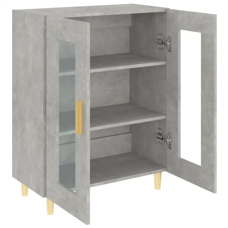 Dressoir met glazen deuren en stevig bewerkt hout voor minimale charme - Dressoirs & buffetkasten