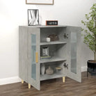 Dressoir met glazen deuren en stevig bewerkt hout voor minimale charme - Dressoirs & buffetkasten