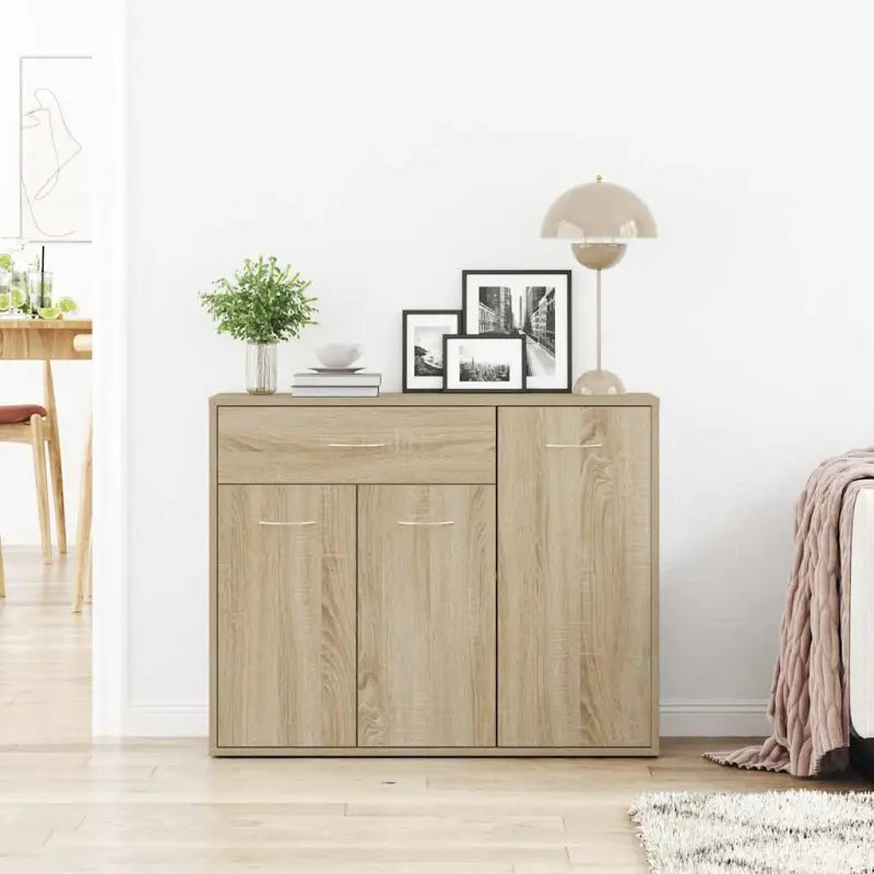 Dressoir met grote lade van bewerkt hout een minimalistisch ontwerp - Dressoirs & buffetkasten