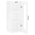 Dressoir met hoogglans wit en bewerkt hout voor een elegante interieur - Dressoirs & buffetkasten
