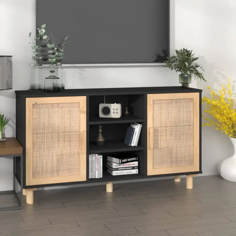 Dressoir met hoogwaardig duurzaam bewerkt hout voor in huis - Zwart / 1 - Dressoirs & buffetkasten