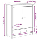 Dressoir met massief grenenhout voor een rustieke uitstraling - Dressoirs & buffetkasten