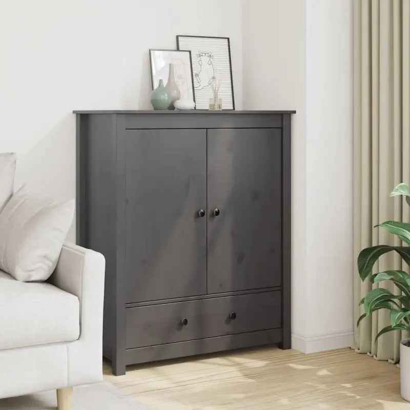 Dressoir met massief grenenhout voor een rustieke uitstraling - Grijs / 1 - Dressoirs & buffetkasten