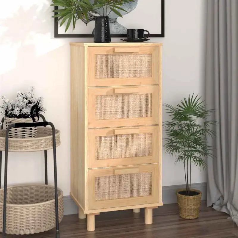 Dressoir met massief grenenhout voor een stabiele en duurzame kamer - Bruin / 1 - Dressoirs & buffetkasten
