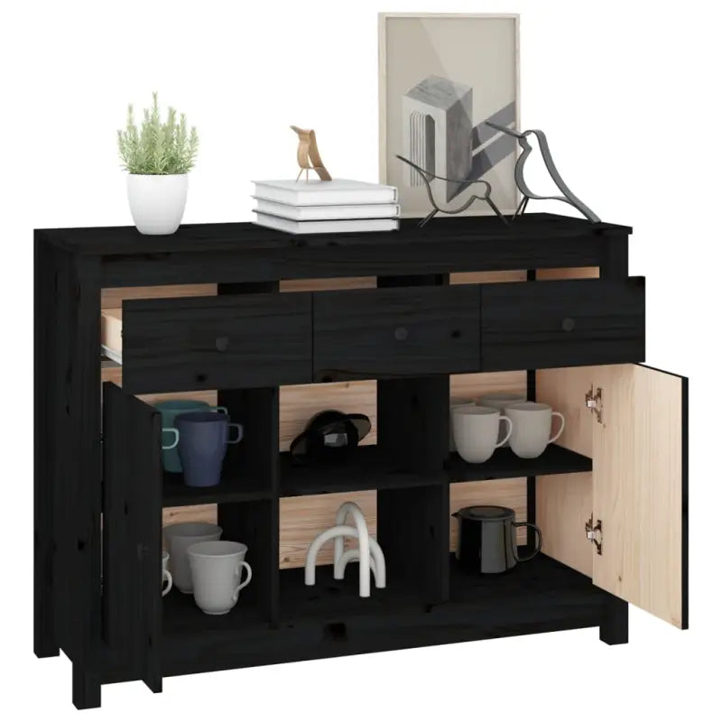 Dressoir met massief grenenhout voor elegante woonkameropslag - Dressoirs & buffetkasten