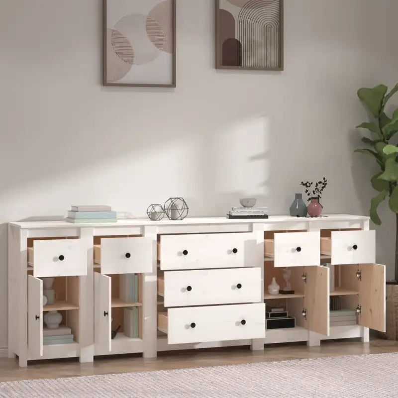 Dressoir met massief grenenhout voor moderne woonkamer en slaapkamer - Dressoirs & buffetkasten
