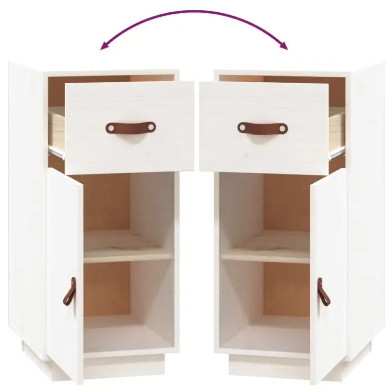 Dressoir met massief grenenhout voor slaapkamer woonkamer of kantoor - Dressoirs & buffetkasten