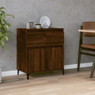 Dressoir met metalen poten en bewerkt hout voor een stijlvol interieur - Dressoirs & buffetkasten