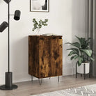 Dressoir met metalen poten en bewerkt hout voor een tijdloze uitstraling - Gerookt eiken / 1 - Dressoirs & buffetkasten