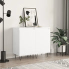 Dressoir met metalen poten en bewerkt hout voor een tijdloze uitstraling - Wit / 2 - Dressoirs & buffetkasten