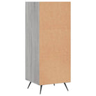 Dressoir met metalen poten in Grijs Sonoma Eiken stijl - Dressoirs & buffetkasten