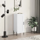 Dressoir met metalen poten van bewerkt hout voor een tijdloze uitstraling - Wit / 1 - Dressoirs & buffetkasten