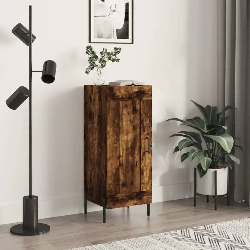 Dressoir met metalen poten van bewerkt hout voor een tijdloze uitstraling - Gerookt eiken / 1 - Dressoirs & buffetkasten