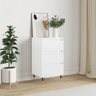 Dressoir met metalen poten van bewerkt hout voor een tijdloze uitstraling - Wit / 1 - Dressoirs & buffetkasten