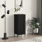 Dressoir met metalen poten van bewerkt hout voor een tijdloze uitstraling - Zwart / 1 - Dressoirs & buffetkasten