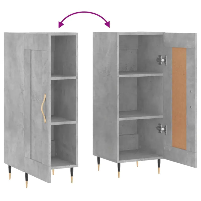 Dressoir met metalen poten van bewerkt hout voor een tijdloze look - Dressoirs & buffetkasten