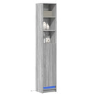 Dressoir met RGB LED-verlichting en bewerkt hout voor een moderne uitstraling - Grijs sonoma / 1 / 36 cm - Dressoirs &