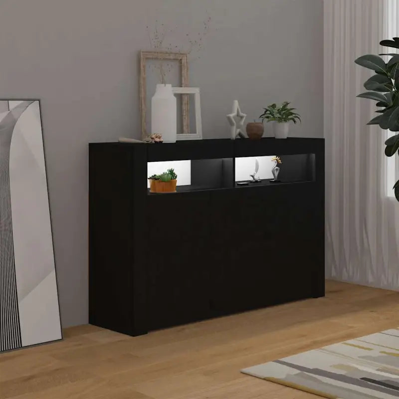 Dressoir met rgb led-verlichting en duurzaam bewerkt hout - Dressoirs & buffetkasten