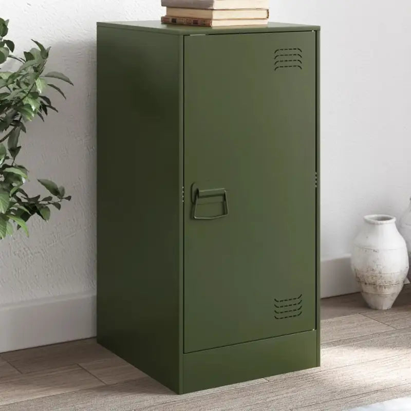 Dressoir met stabiel frame van koudgewalst staal netjes en trendy - Olijfgroen / 1 - Dressoirs & buffetkasten