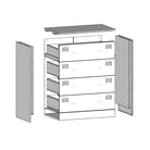 Dressoir met stable koudgewalst staal frame voor in de woonkamer - Dressoirs & buffetkasten