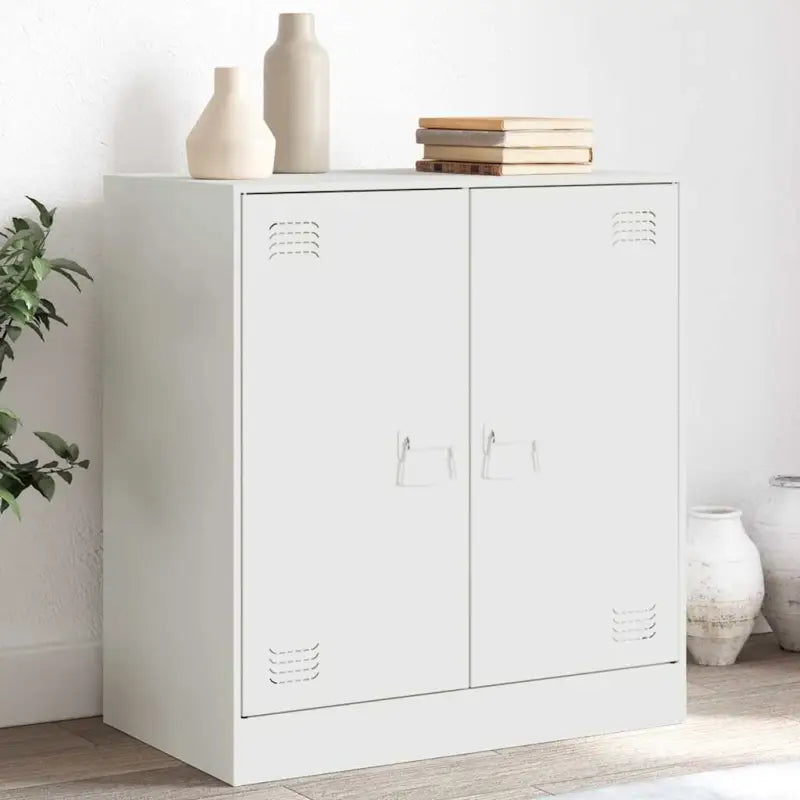 Dressoir met stevig koudgewalst staal frame voor een moderne woonkamer - Wit / 1 - Dressoirs & buffetkasten