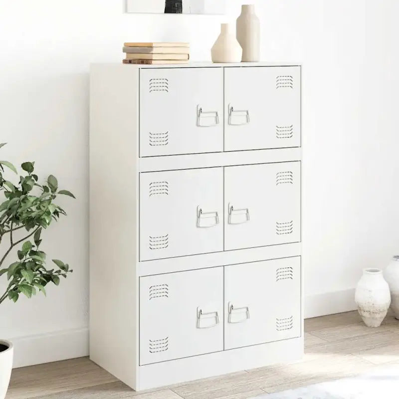 Dressoir met stevig koudgewalst staal frame voor een trendy woonkamer - Wit / 1 - Dressoirs & buffetkasten