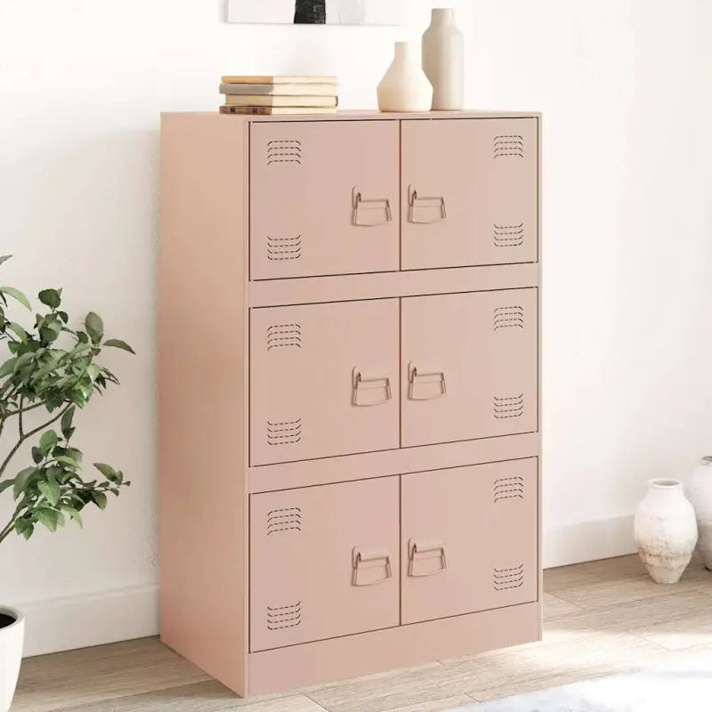 Dressoir met stevig koudgewalst staal frame voor een trendy woonkamer - Roze / 1 - Dressoirs & buffetkasten