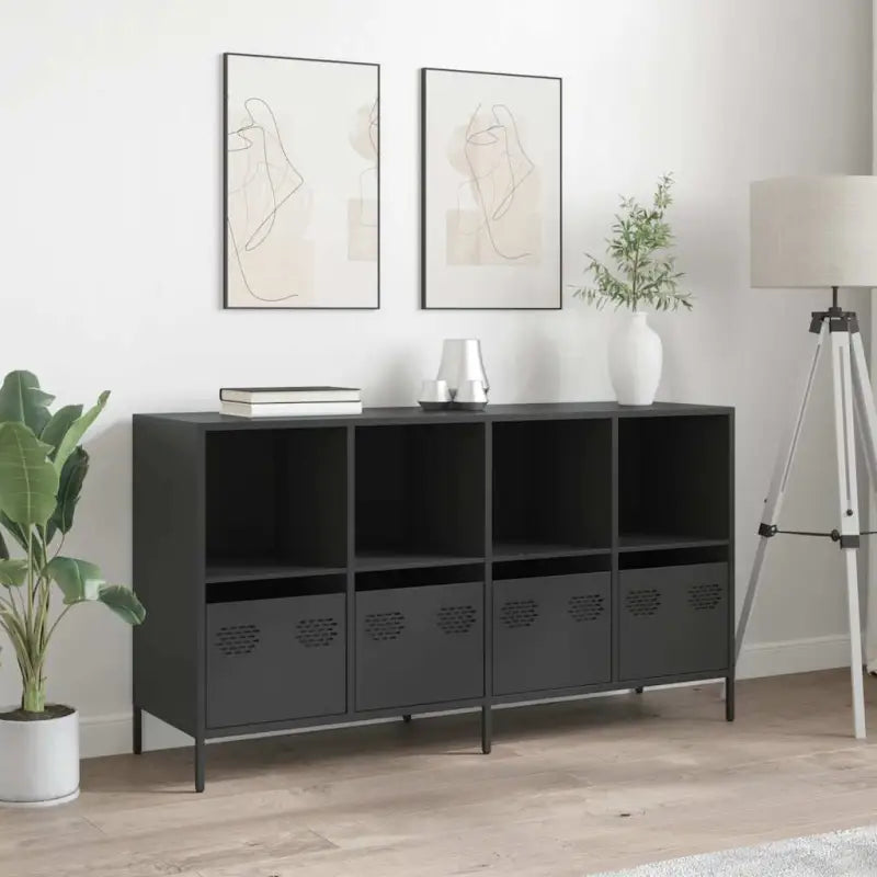 Dressoir met stevig tafelblad van koudgewalst staal - Dressoirs & buffetkasten