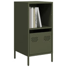 Dressoir met stevig tafelblad van koudgewalst staal - Olijfgroen / 1 / 35 cm - Dressoirs & buffetkasten